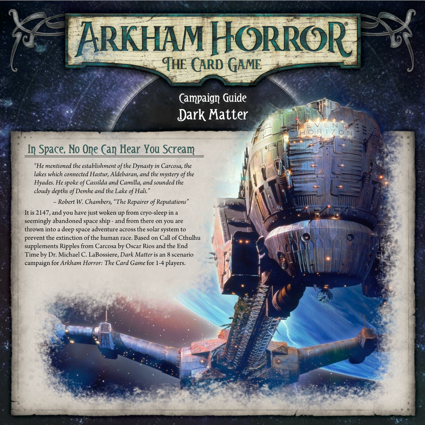 Dark Matter- Scenario Pack (Arkham Horror Fan Made Custom Scenario) - 396 Pcs - Rulebook Available in Digital Format