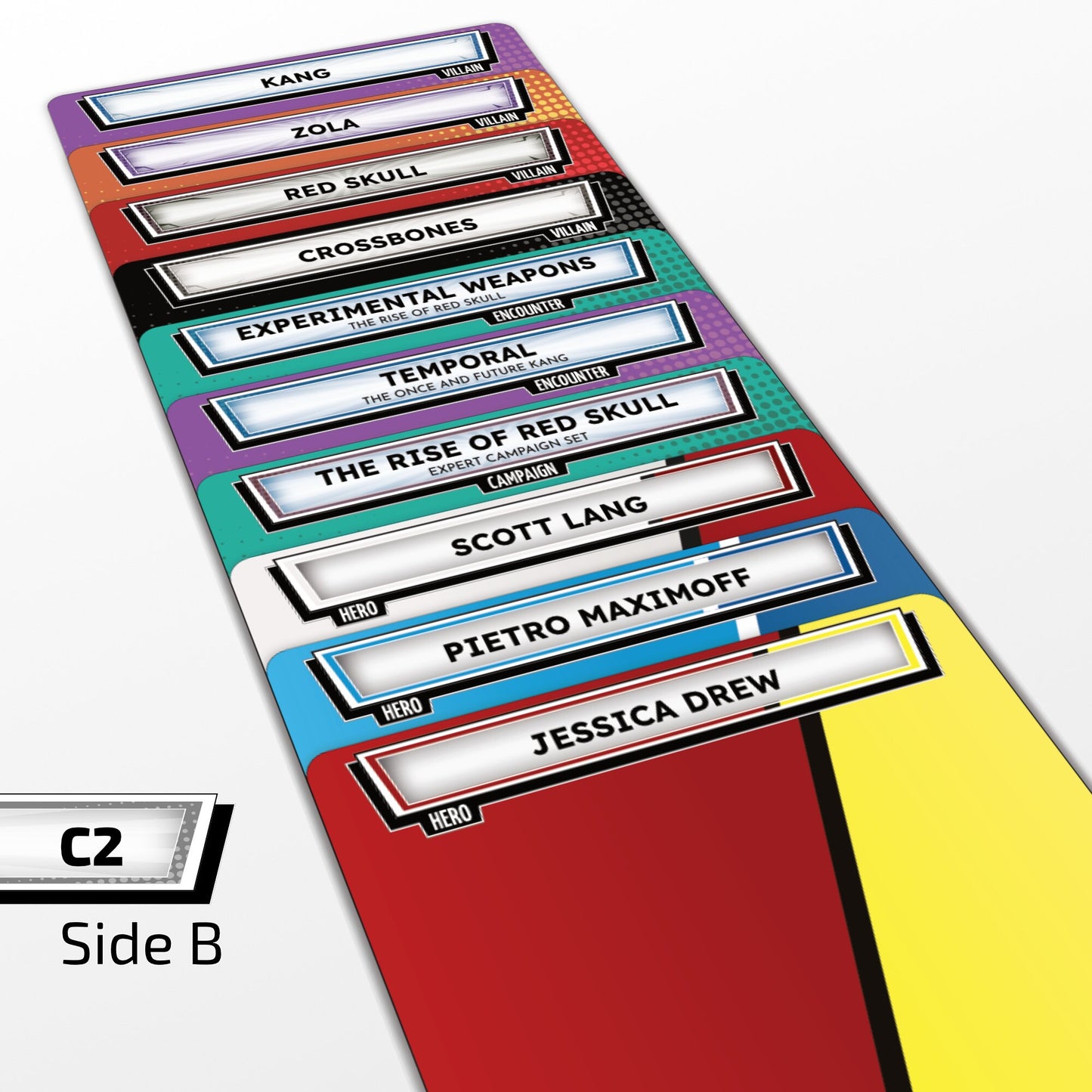 Back Side of Dividers for Rise of Red Skull & Phase 2 Dividers