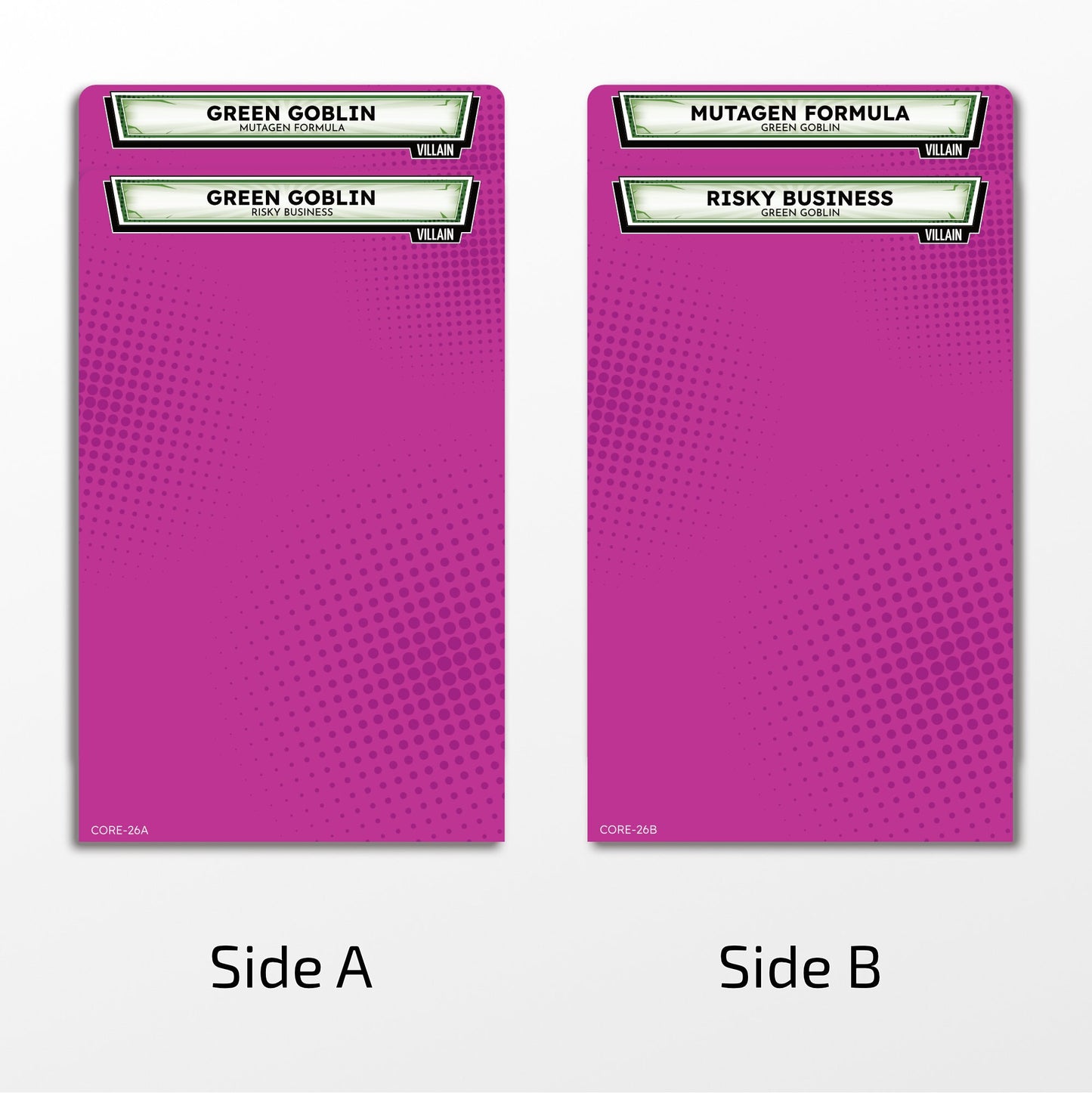 Dual Size Designed Dividers - Green Goblin Villain - Marvel Champion Dividers