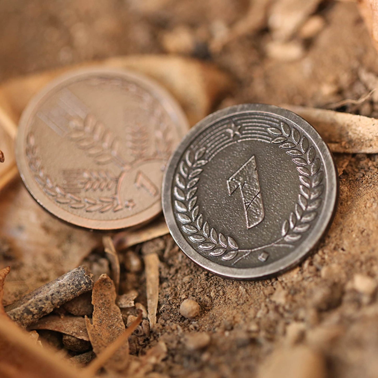 Generic Metal Coins Board Game Money - 1s, 3s, 5s, 10s, 50s