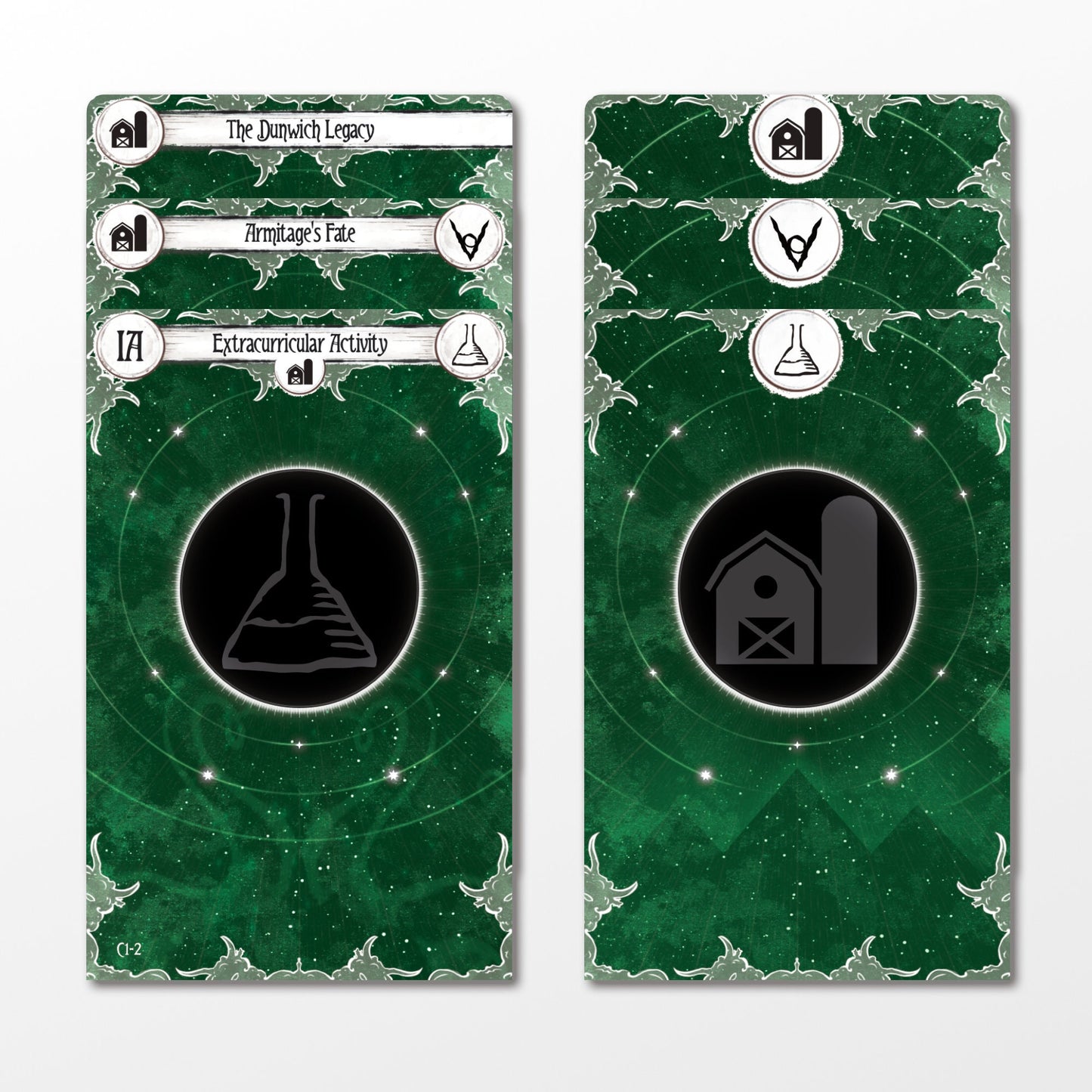 The Dunwich Legacy and Return to Set with Investigators (C1) - Vertical & Horizontal - Arkham Horror LCG Dividers - 39pcs