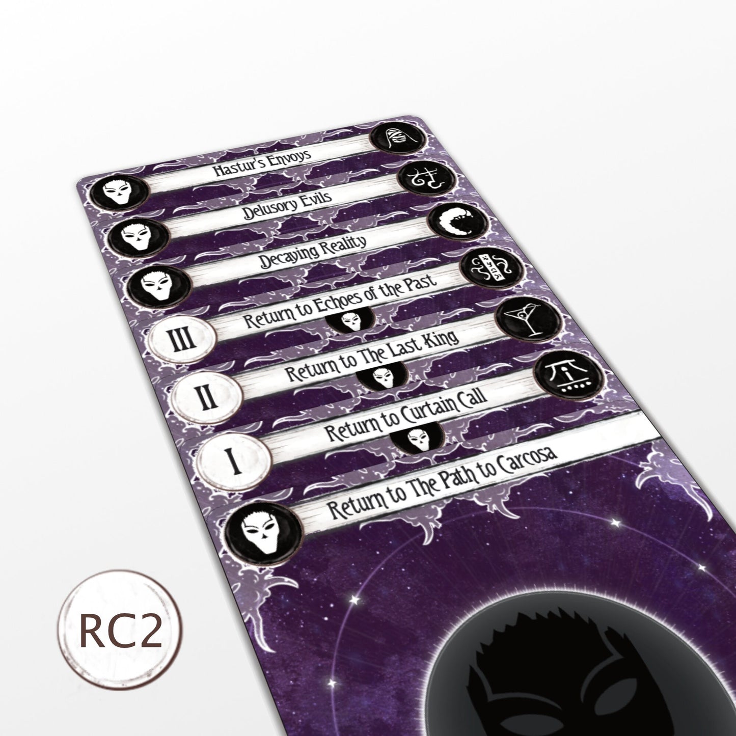 The Path to Carcosa and Return to Set with Investigators (C2) - Vertical & Horizontal - Arkham Horror LCG Dividers - 38pcs