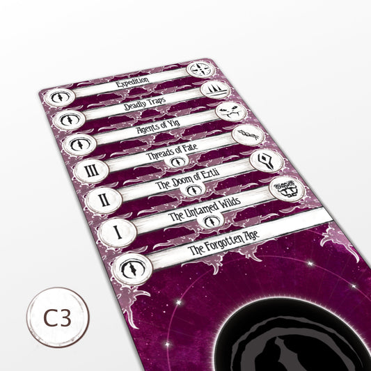 The Forgotten Age and Return to Set with Investigators (C3) - Vertical & Horizontal - Arkham Horror LCG Dividers - 45pcs