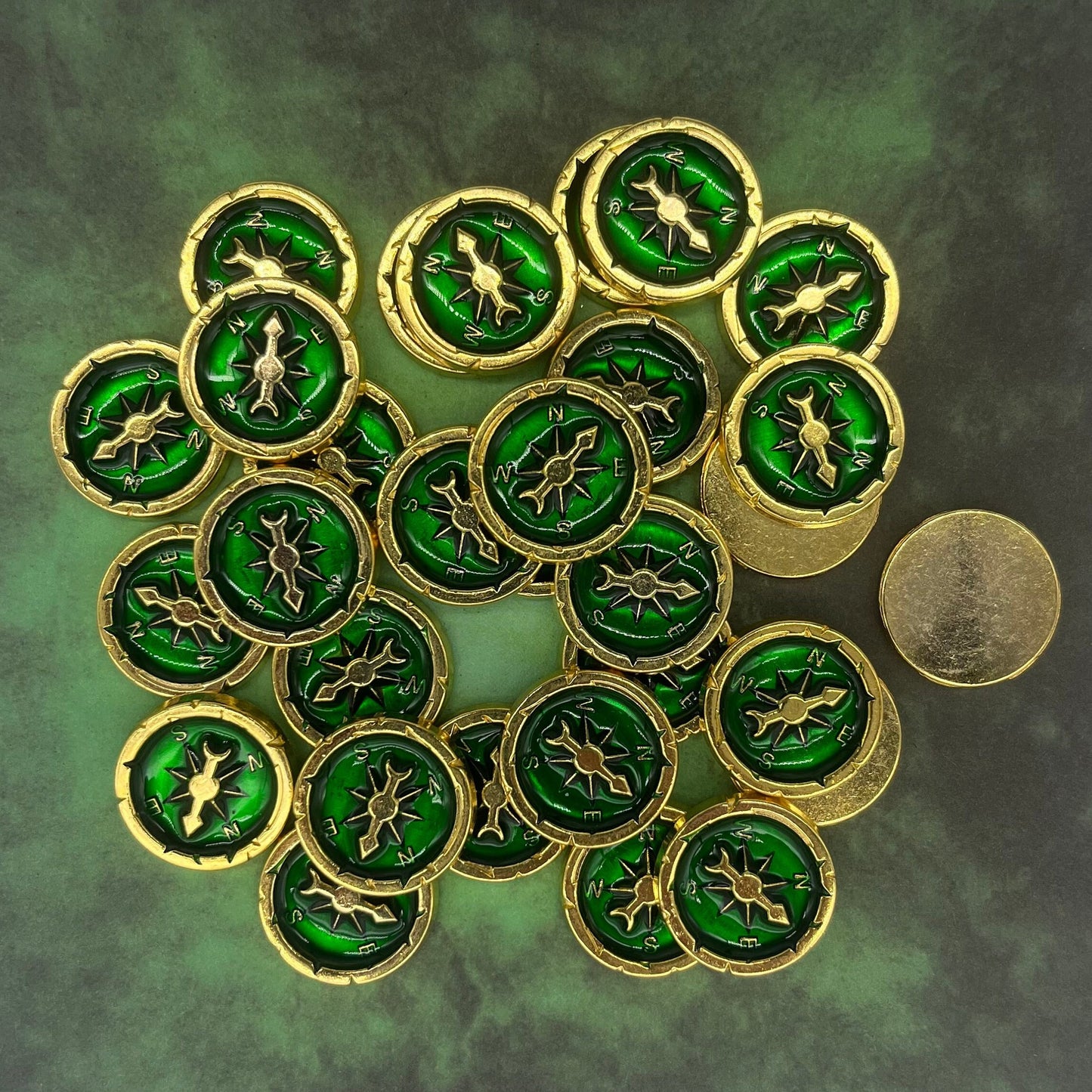 Lost Ruins of Arnak Metal Coin and Compass Token Upgrade-3