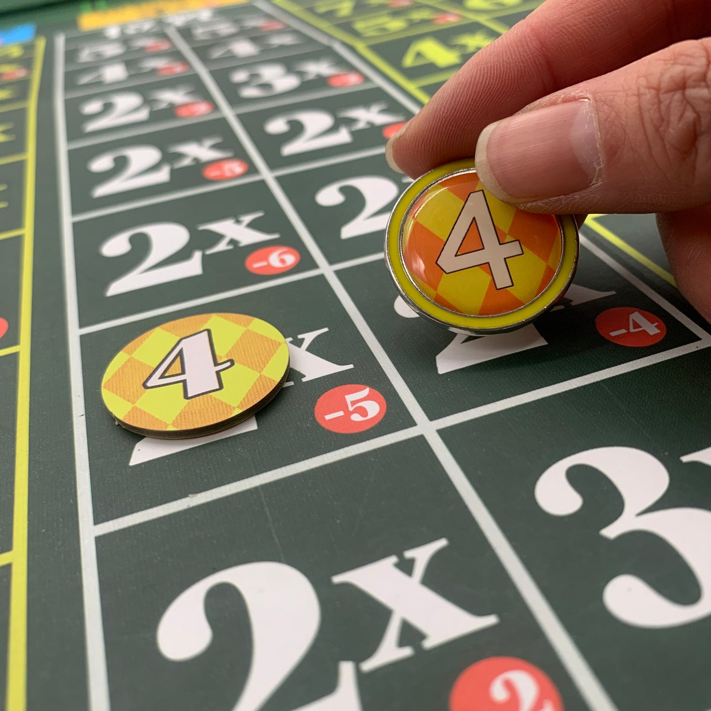 Ready Set Bet Player Bet token Bonus Token Betting Chip Metal Upgrade Board Game