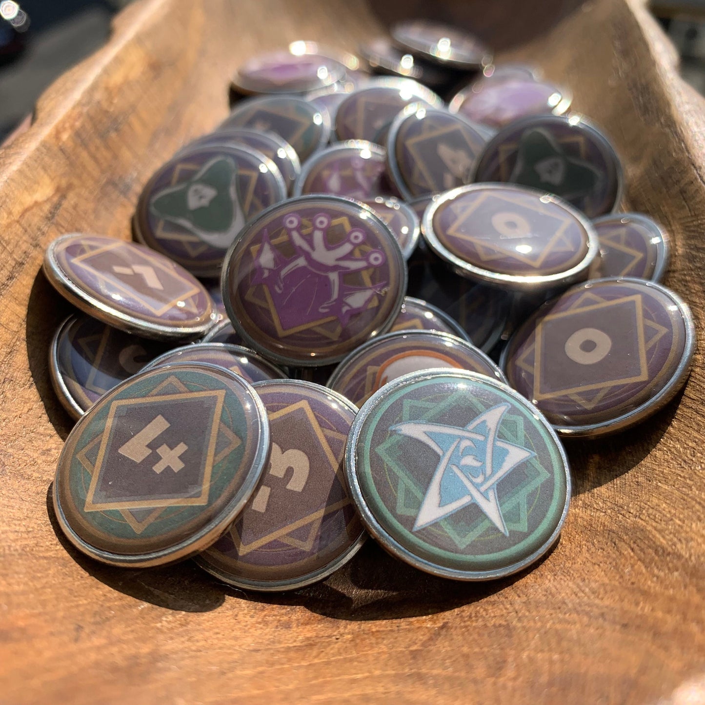 Arkham Horror Chaos Upgrade Metal Tokens