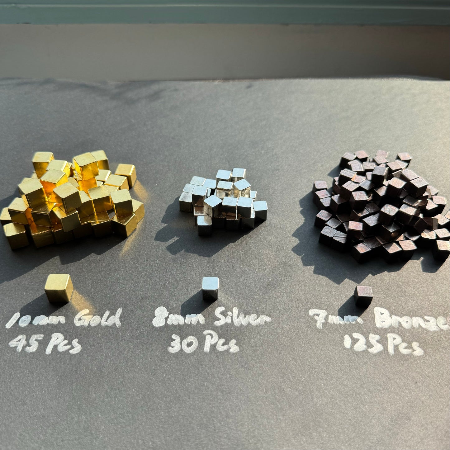 200x Terraforming Mars Resource Cubes, Metal Token Upgrade (in 7mm, 8mm, 10mm)
