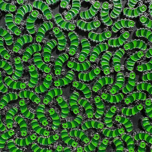 40x Metal Token for Board Game Upgrade - Invertebrates, Caterpillars, Worms, Miniature Components (Double Sided)