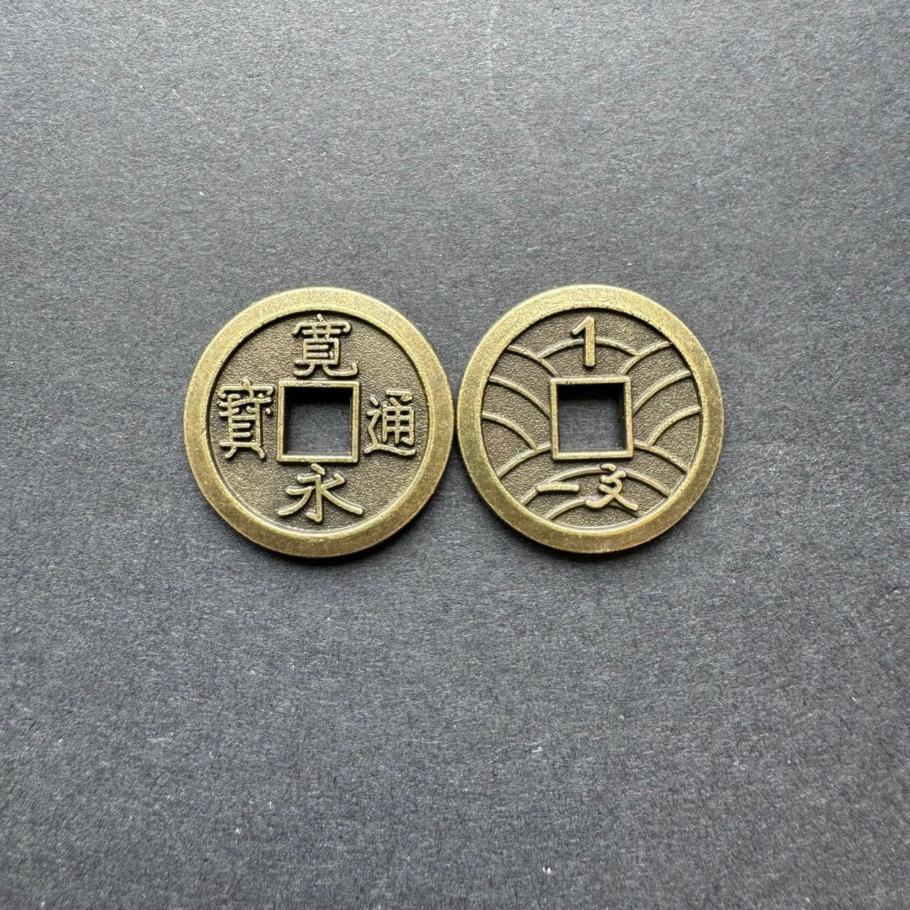 52xThe White Castle, Rising Sun, Bamboo, IKI, Shogun No Katana, River of Gold, Metal Coin, Board Game Token Upgrades 白鷺城 トークン Japanese Mon