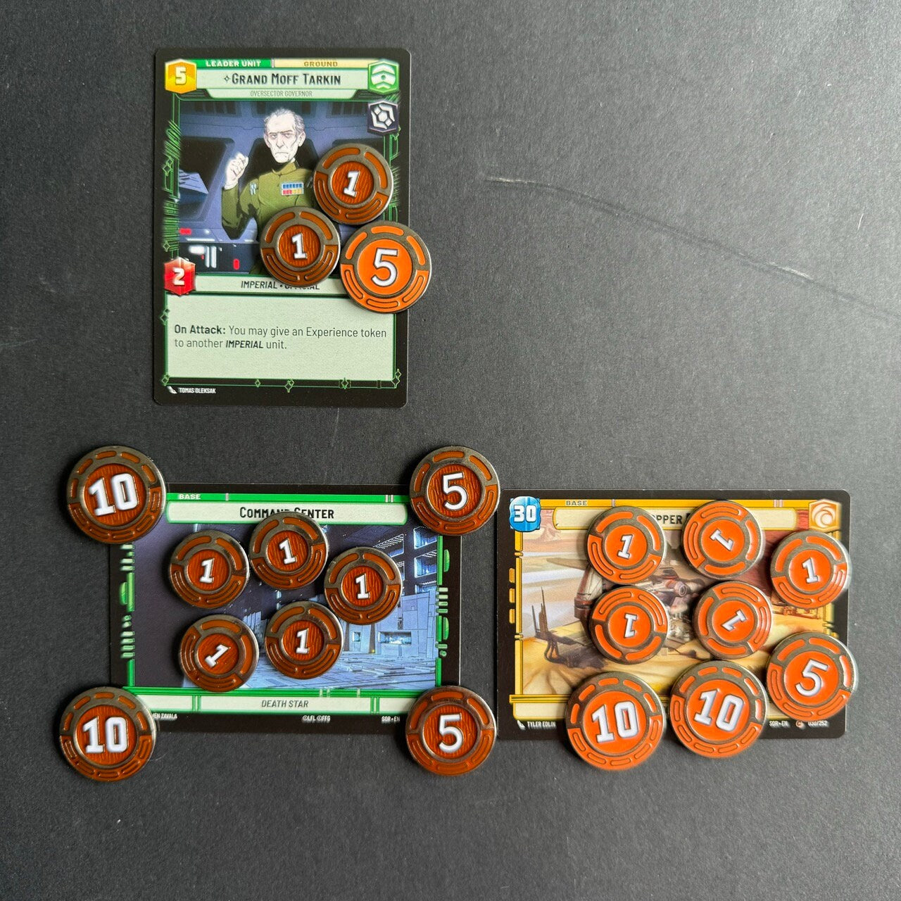 40x Star Wars Unlimited TCG Token Set, Damage Counter, Metal Board Game Upgrade, Double Sided