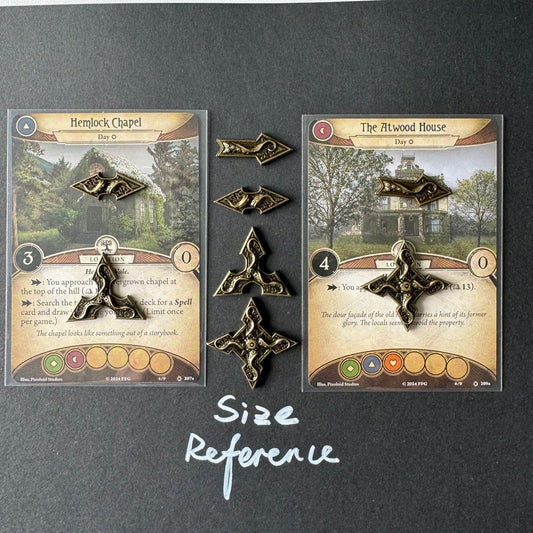 20x Arkham Horror LCG Path Markers Location Arrows, Metal Upgraded Board Game Pieces