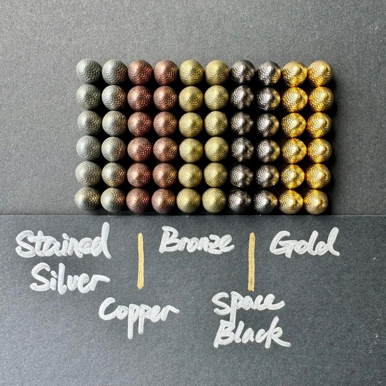 60x Metal Dragon Eggs, Upgrade Tokens for Wingspan Wyrmspan (Available in 5 Colors), Free Self-Standing Red Velvet Storage Pouch Included