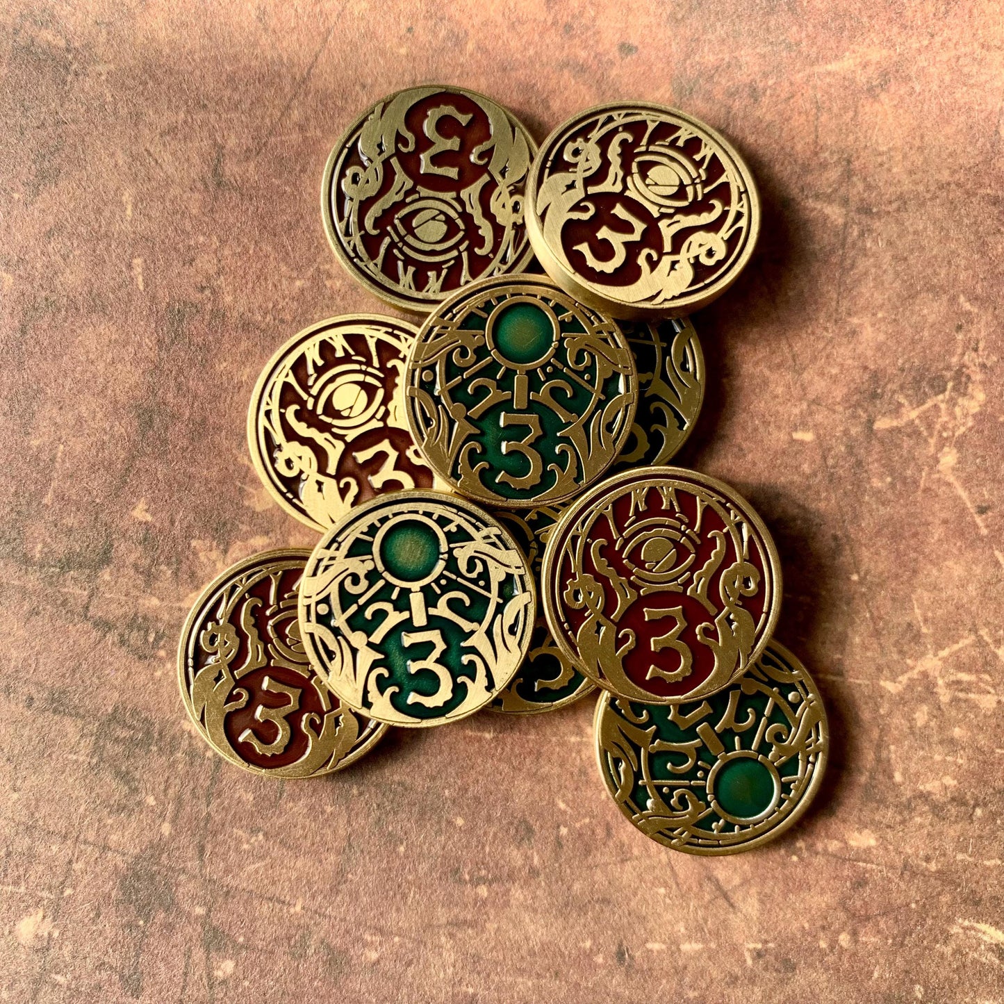 Edge of the Earth Expansion Tokens Upgrade, Frost & Seals/Runes Token for Arkham Horror LCG