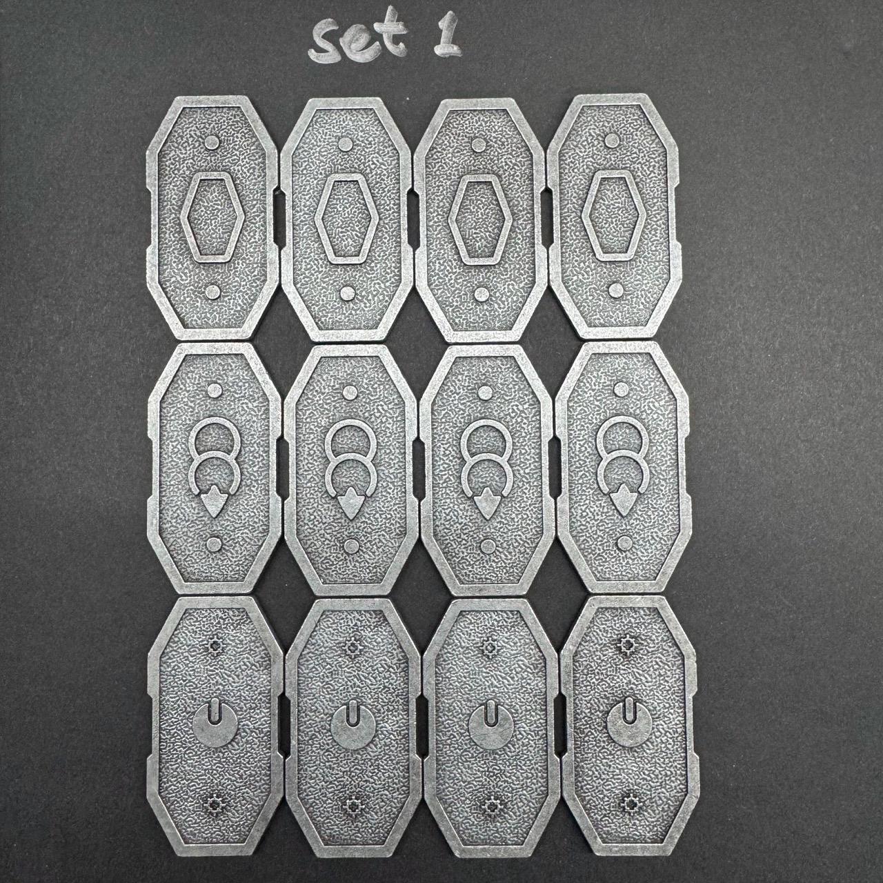 16x Metal Kessel Sabacc Shift Tokens Full Set, Star Wars Outlaws Sabacc Heavy Game Props, Double Sided