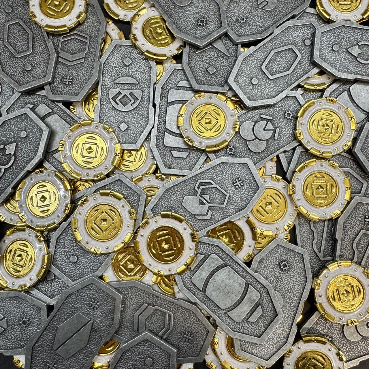 Metal Kessel Sabacc Shift Tokens - Main