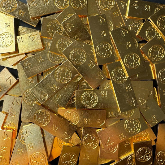 10x Metal Skeleton Crew Old Republic Credit, Gold Double Sided