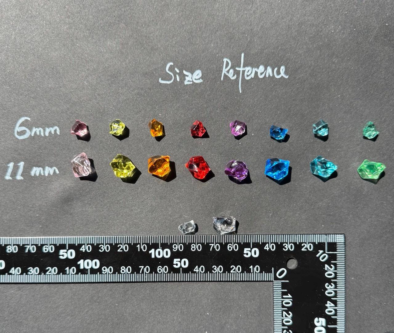 Rupees for Board Game, Game Resources, Count Tokens Legend of Zelda, Ocarina of Time, Translucent Colour, Acrylic Gems, Sizes in 6mm&11mm