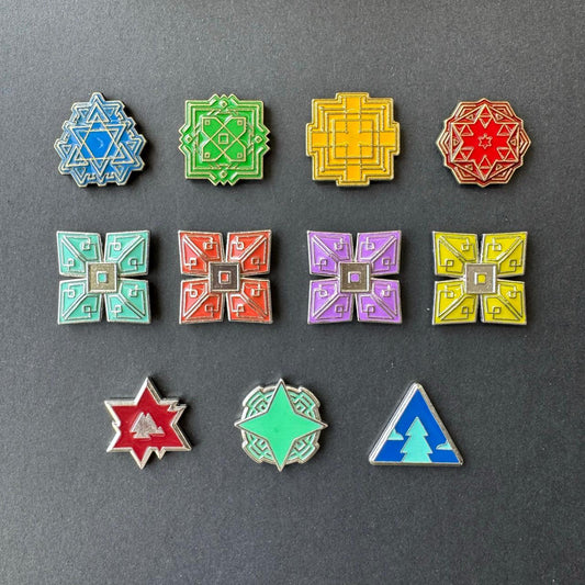 Metal Earthborne Rangers Upgrade Tokens for Board Game, Energy, Harm, General, Progress token, Double-sided