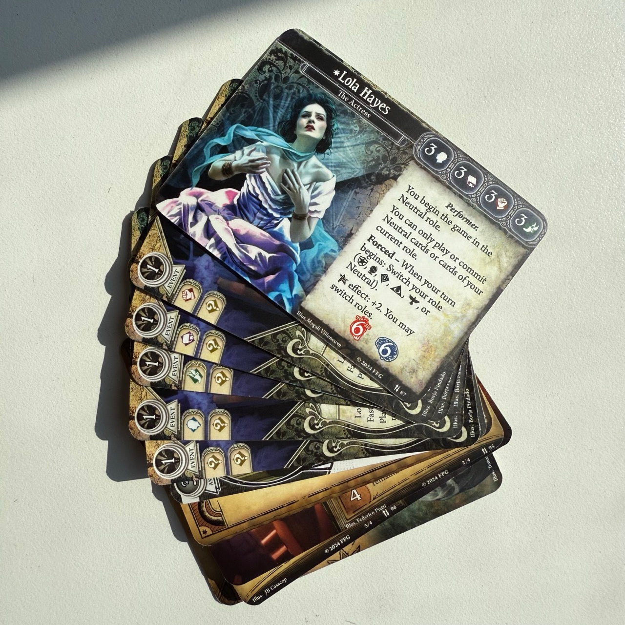 Print-and-Play Cards for Arkham Horror 14 Enthralling Encore - Lola Hayes 11Pcs / YES Print-and-Play Cards for Arkham Horror 14 Enthralling Encore - Lola Hayes 11Pcs / YES