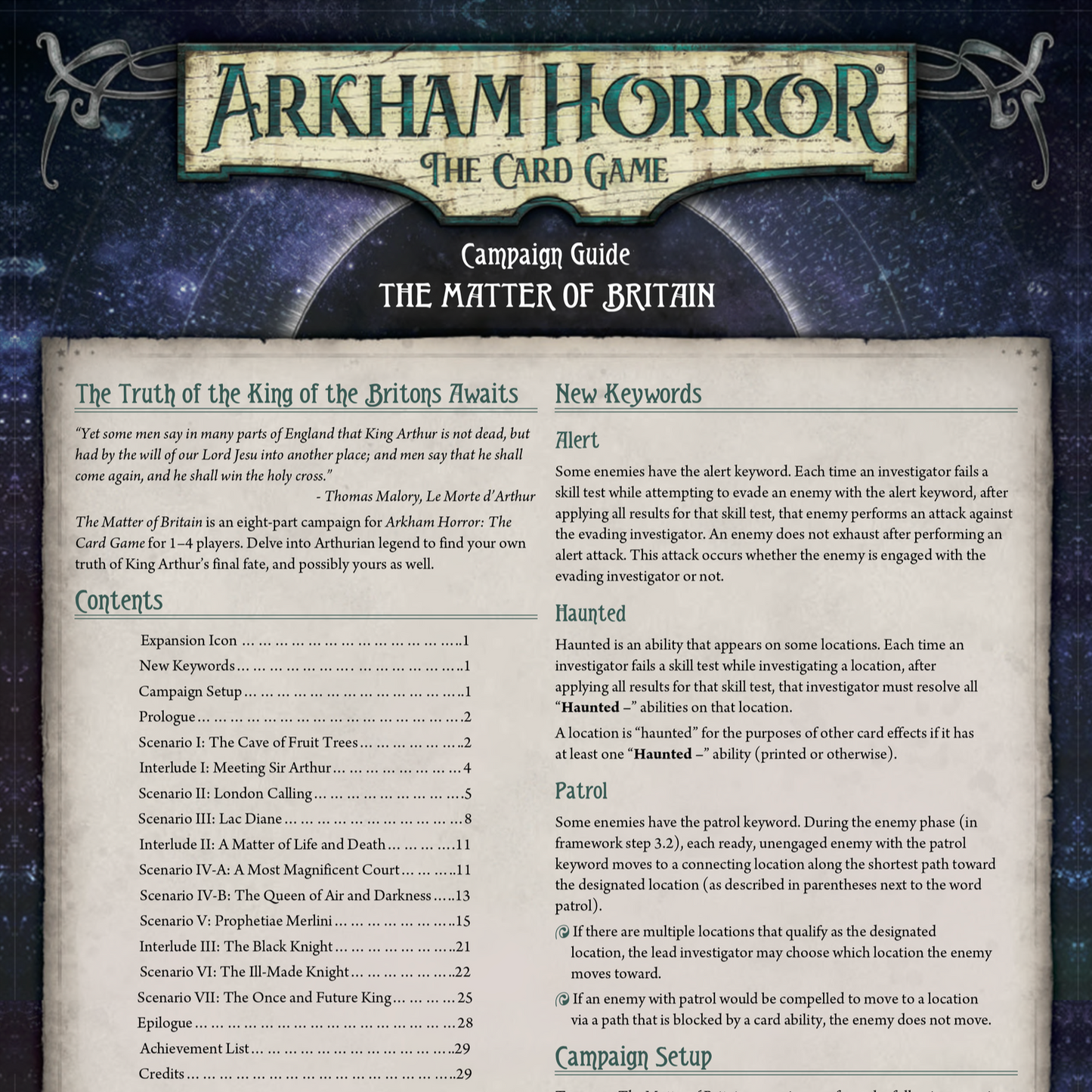 The Matter of Britain - Scenario Pack (Arkham Horror Fan Made Custom Scenario) -  529Pcs - Rulebook Available in Digital Format