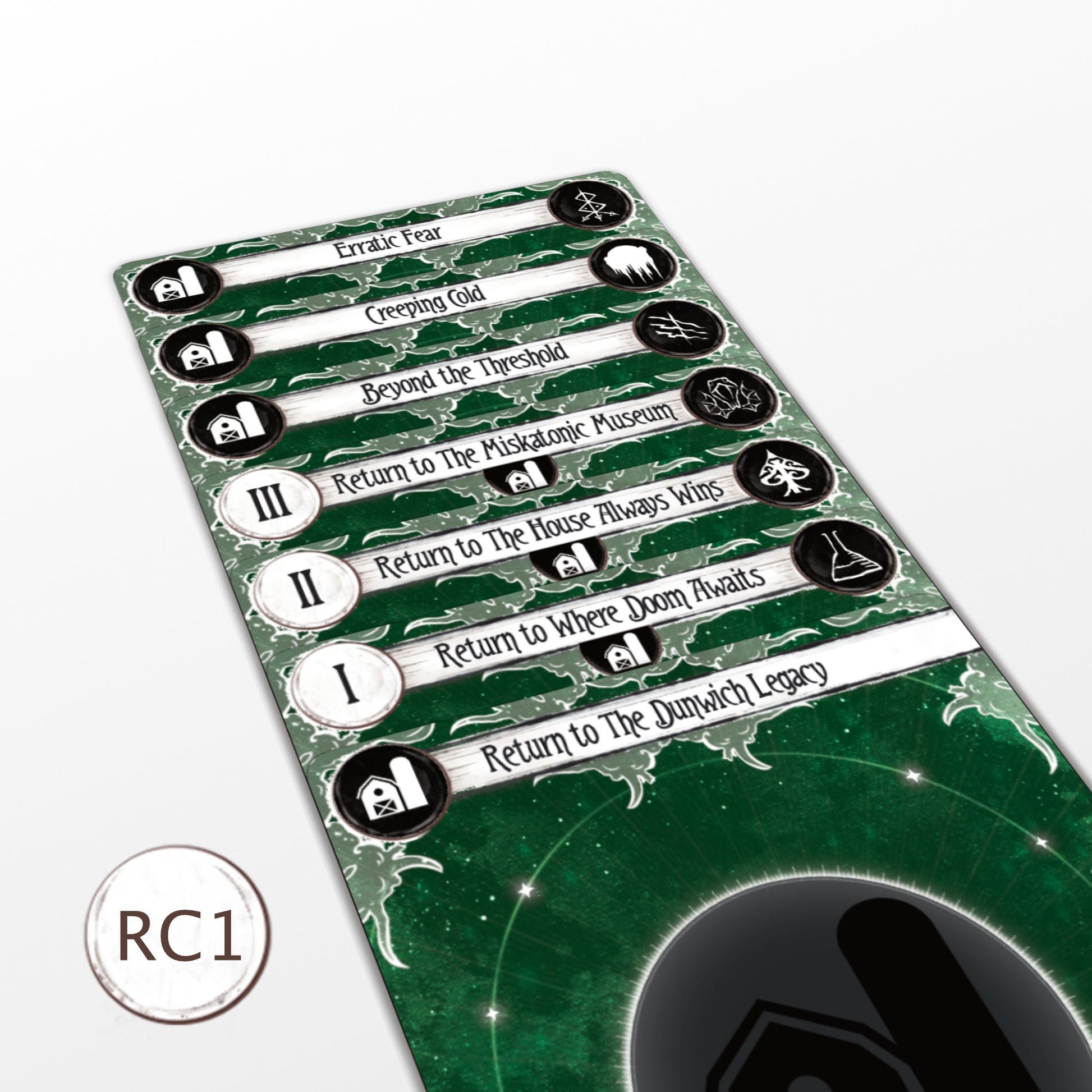 The Dunwich Legacy and Return to Set with Investigators (C1) - Vertical & Horizontal - Arkham Horror LCG Dividers - 39pcs ALL-in C1 / Vertical The Dunwich Legacy and Return to Set with Investigators (C1) - Vertical & Horizontal - Arkham Horror LCG Dividers - 39pcs ALL-in C1 / Vertical