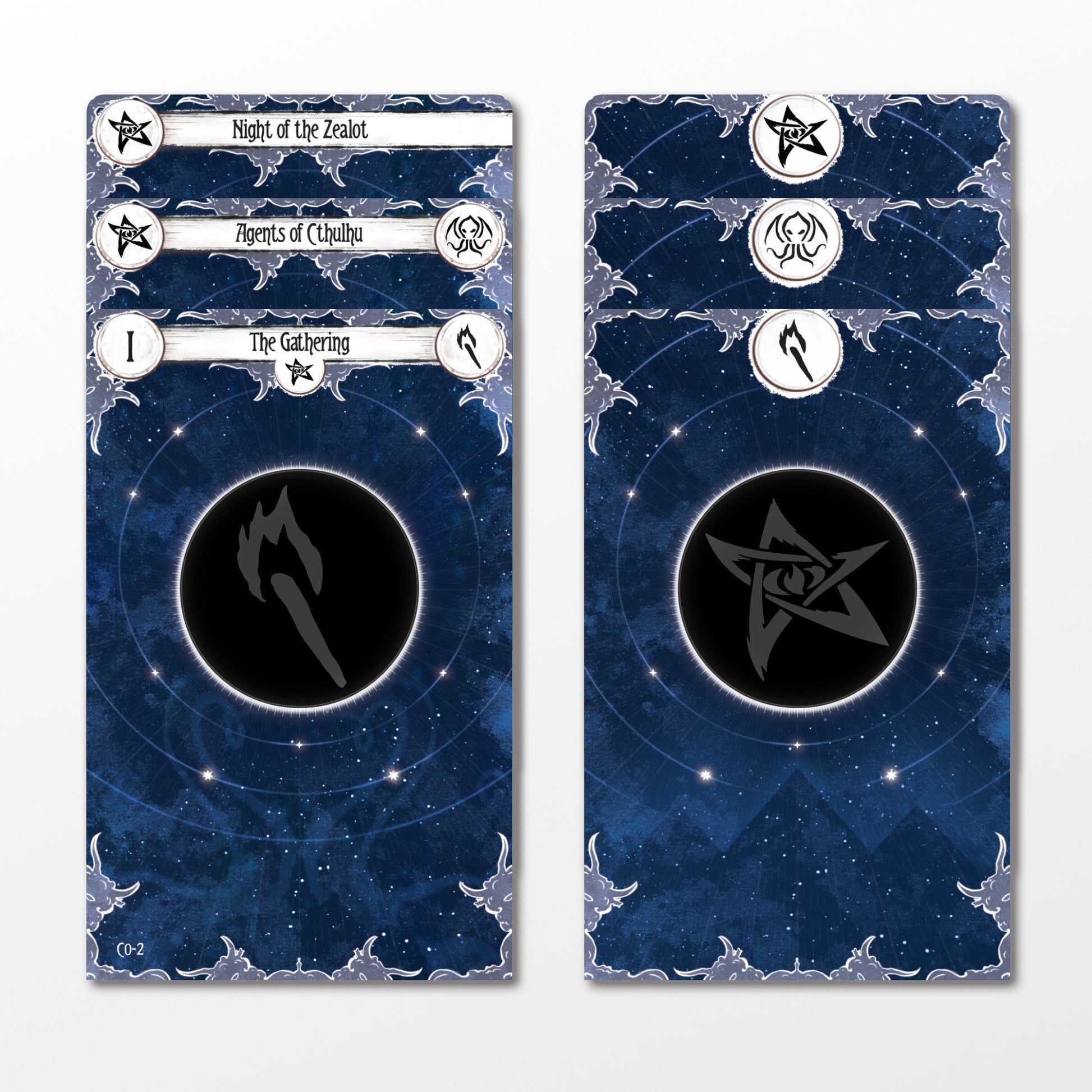 All-In Bundle - Arkham Horror LCG Dividers - Vertical & Horizontal - Phase 0-10 | Investigator Set Cycle0-8 & INV & PNP All-In Bundle - Arkham Horror LCG Dividers - Vertical & Horizontal - Phase 0-10 | Investigator Set Cycle0-8 & INV & PNP