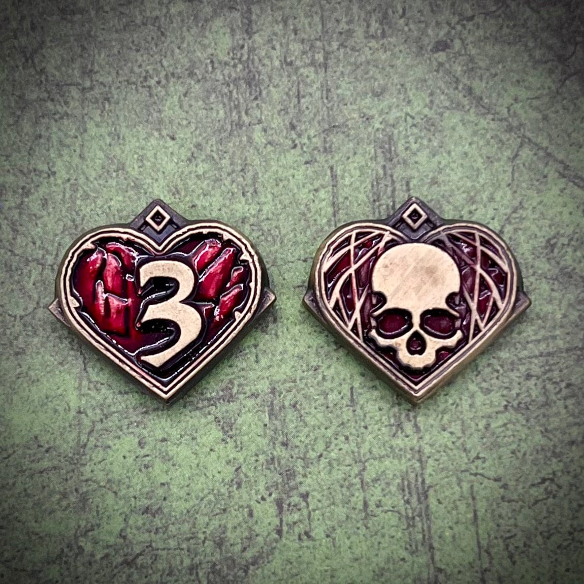 Sanity Health Resource Clue/Doom Upgrade Metal Tokens for Arkham Horror LCG (double-sided, metal, 20mm in diameter)