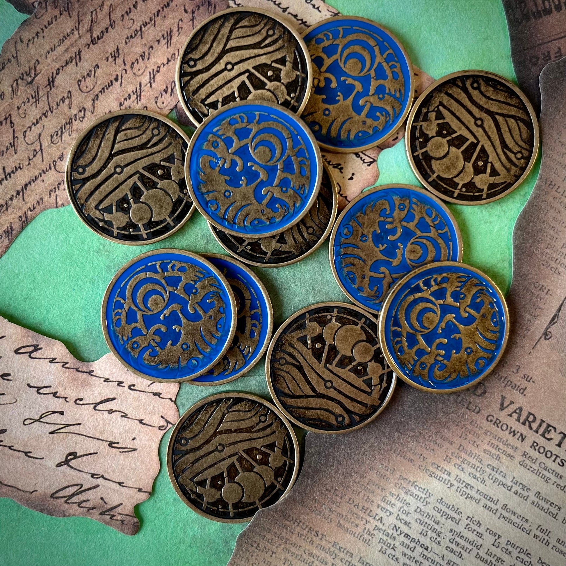 Innsmouth Conspiracy Expansion Blessed and Cursed Tokens Flood Key Token Arkham Horror LCG