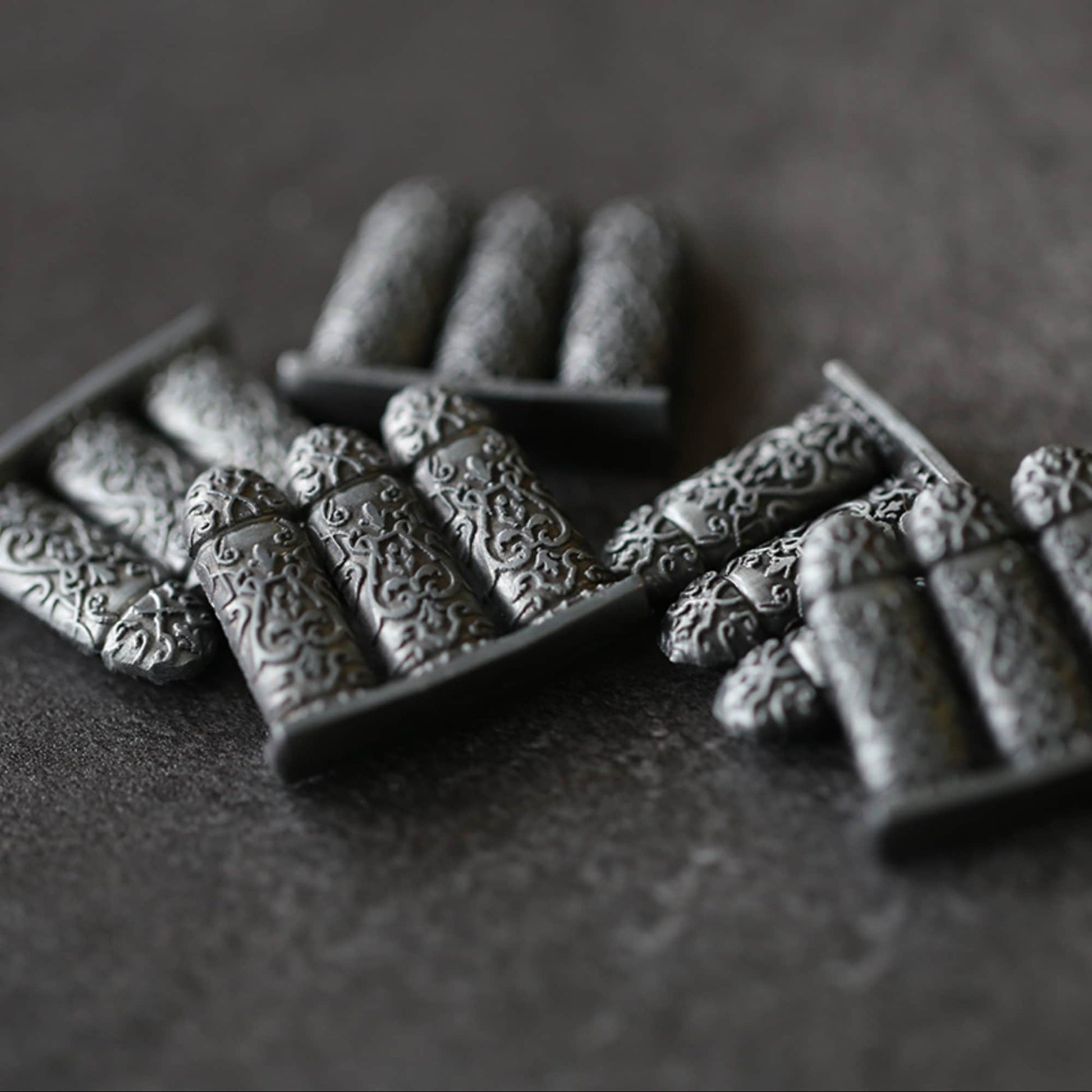 Secrets tokens for Arkham Horror LCG (metal, single-sided, mirrored) Ammo Token Keys Flash Light Stun Tokens