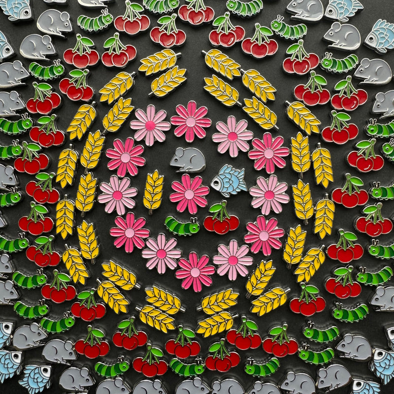 170x Metal Wingspan Food Nectar Board Game Upgrade Tokens, Seeds, Rodents, Fish, Fruit, Invertebrate, Nectar (Double Sid