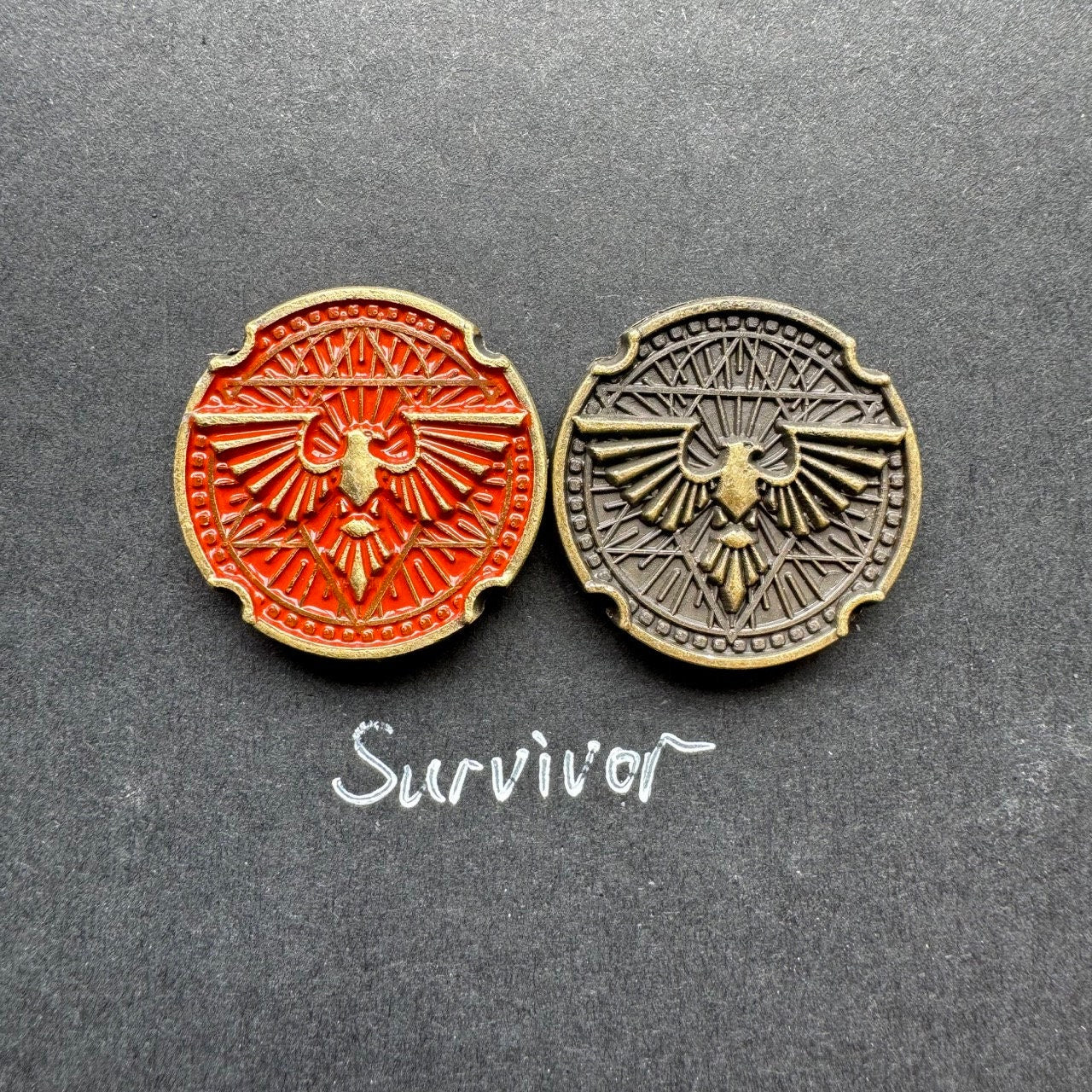 18 Class Action Turn Tracker Tokens for Arkham Horror LCG (metal, 25mm in diameter)