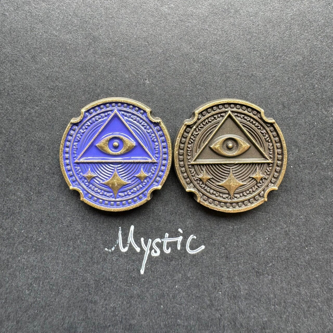 18 Class Action Turn Tracker Tokens for Arkham Horror LCG (metal, 25mm in diameter)