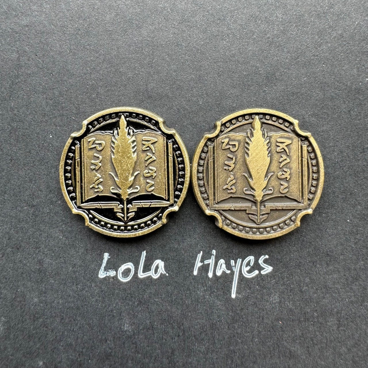 18 Class Action Turn Tracker Tokens for Arkham Horror LCG (metal, 25mm in diameter)
