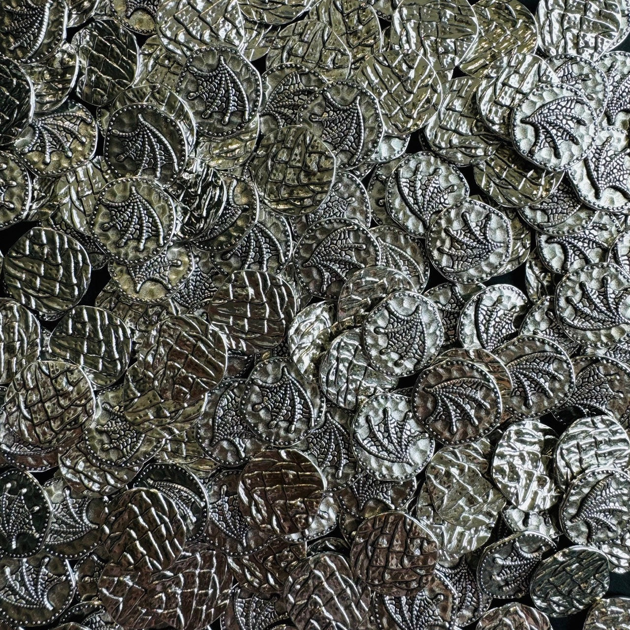 40x Dragon Coins in 3 different colors, Metal Token Upgrade for Board Game, Gold, Silver, Bronze, Double-sided