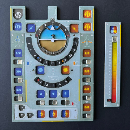 12x Metal Sky Team Switch, Fuel Slider Upgrade Tokens and Airplane Axis, Board Game Token Upgrade