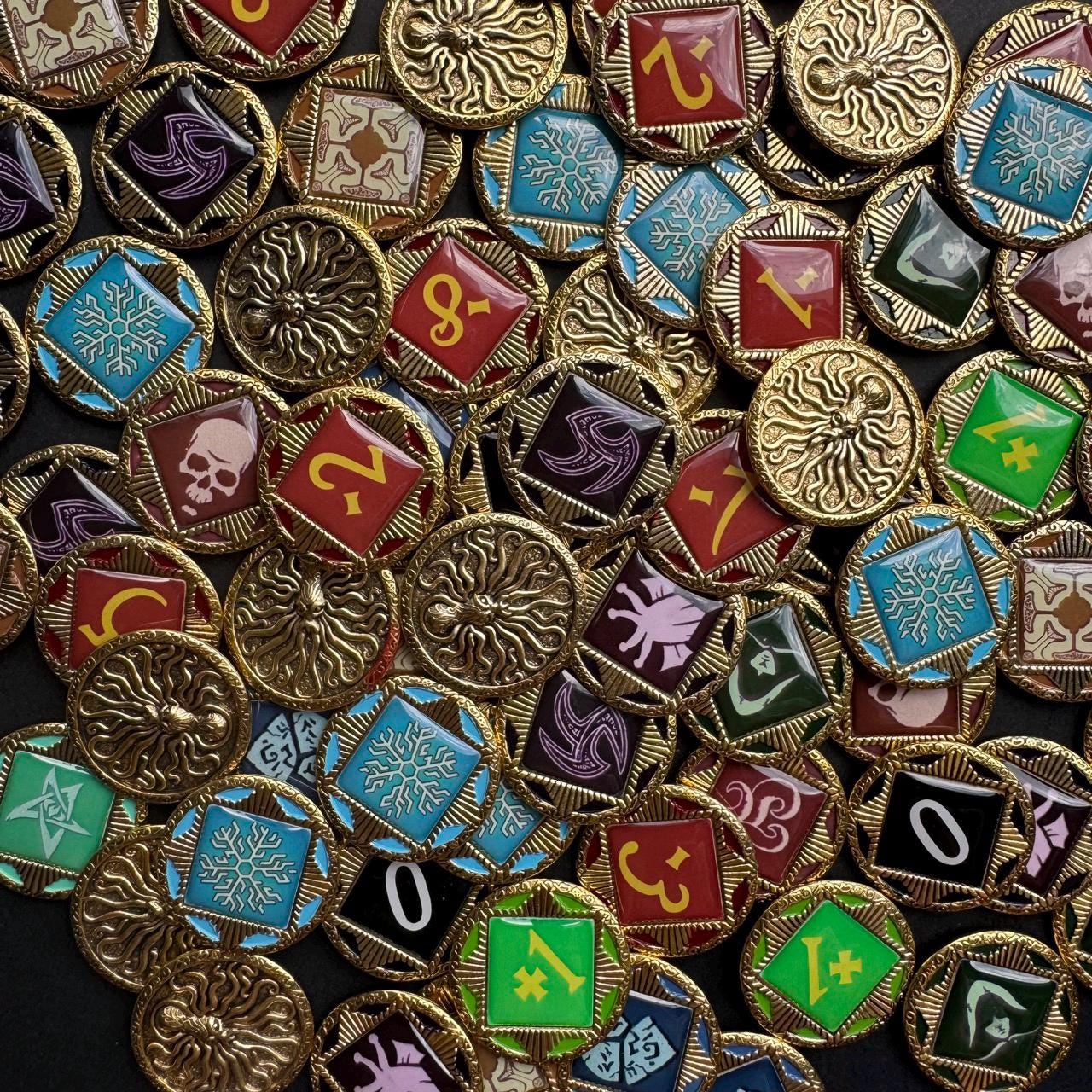 Metal Chaos tokens for Arkham Horror LCG- Main Visual
