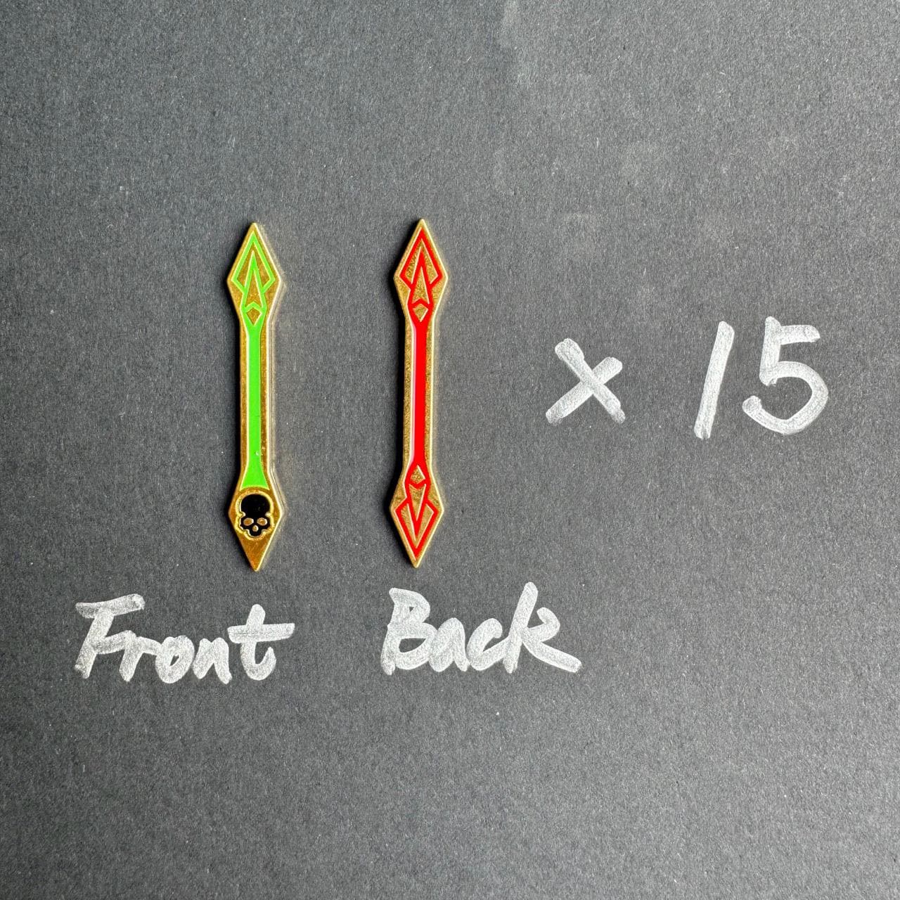 74x Metal Chaos Tokens, Frost Bless & Curse Token Upgrades for Arkham Horror LCG, New Design for 2024 (Double Sided)