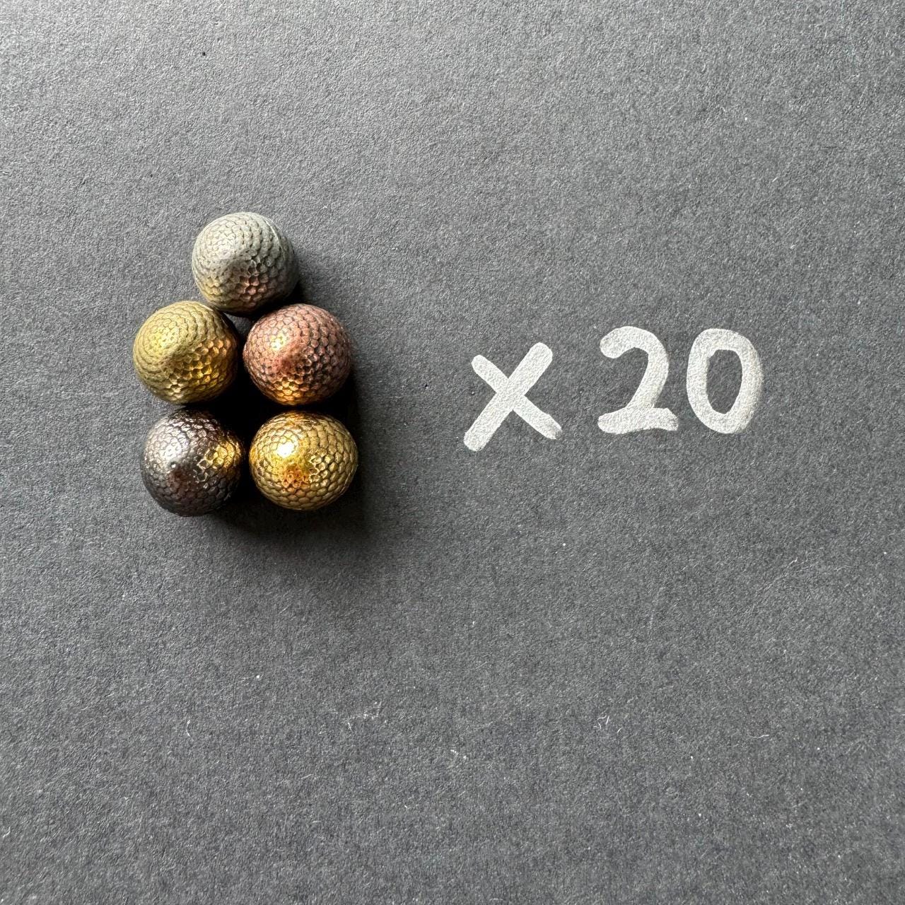 60x Metal Dragon Eggs, Upgrade Tokens for Wingspan Wyrmspan (Available in 5 Colors), Free Self-Standing Red Velvet Storage Pouch Included