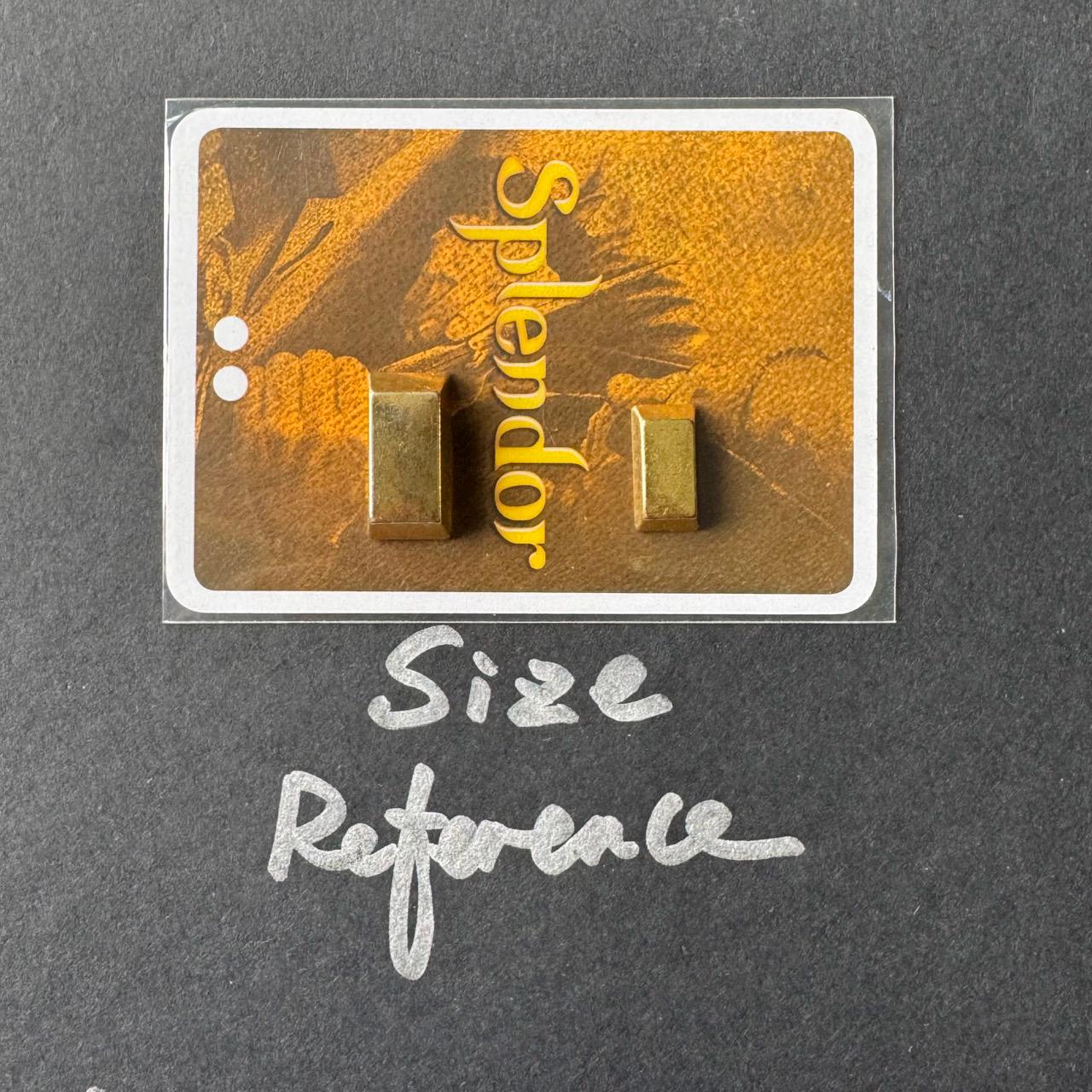 40x Metal Ingot, GoldBar Shape for Board Game D&D Resource Tokens, Copper Silver color, Miniature Components