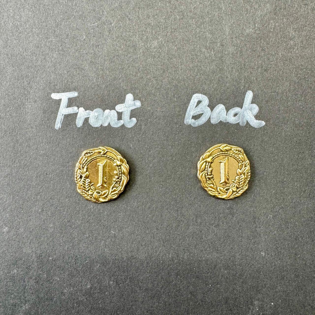 30x Gold Coins For The Lord of the Rings: Duel for Middle-earth, Board Game Metal Tokens Upgrade, Gondor Coin, Elven Coin, Double Sided