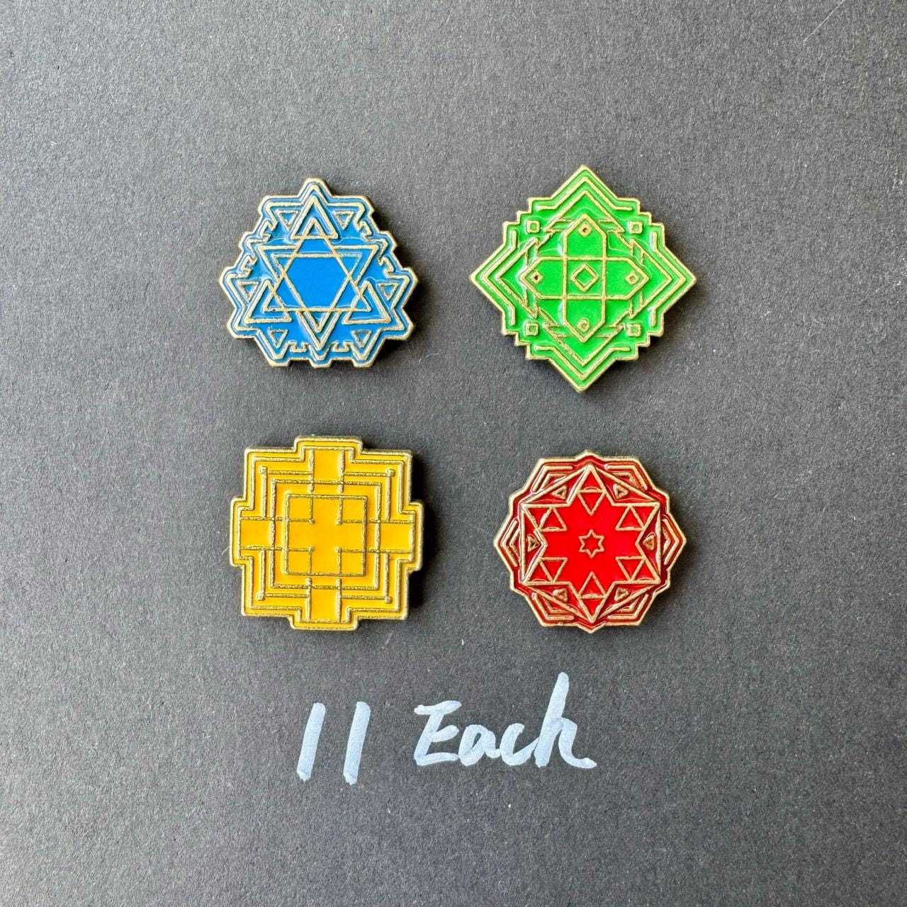 Metal Earthborne Rangers Upgrade Tokens for Board Game, Energy, Harm, General, Progress token, Double-sided