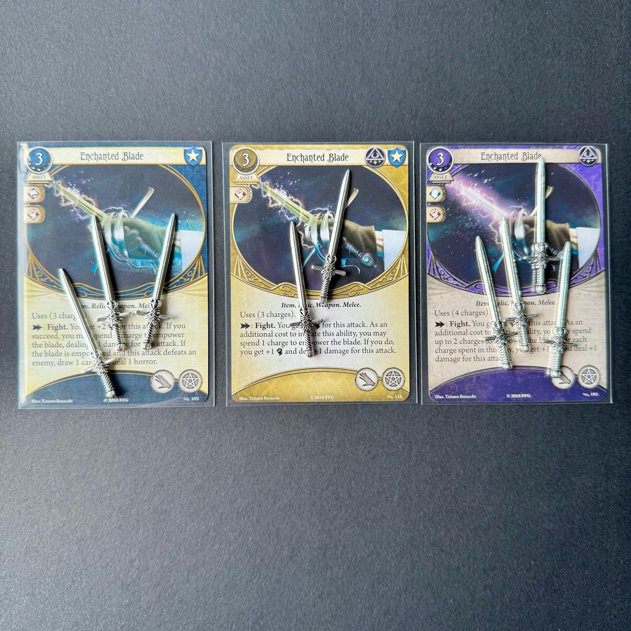 Secrets tokens for Arkham Horror LCG (metal, single-sided, mirrored) Ammo Token Keys Flash Light Stun Tokens