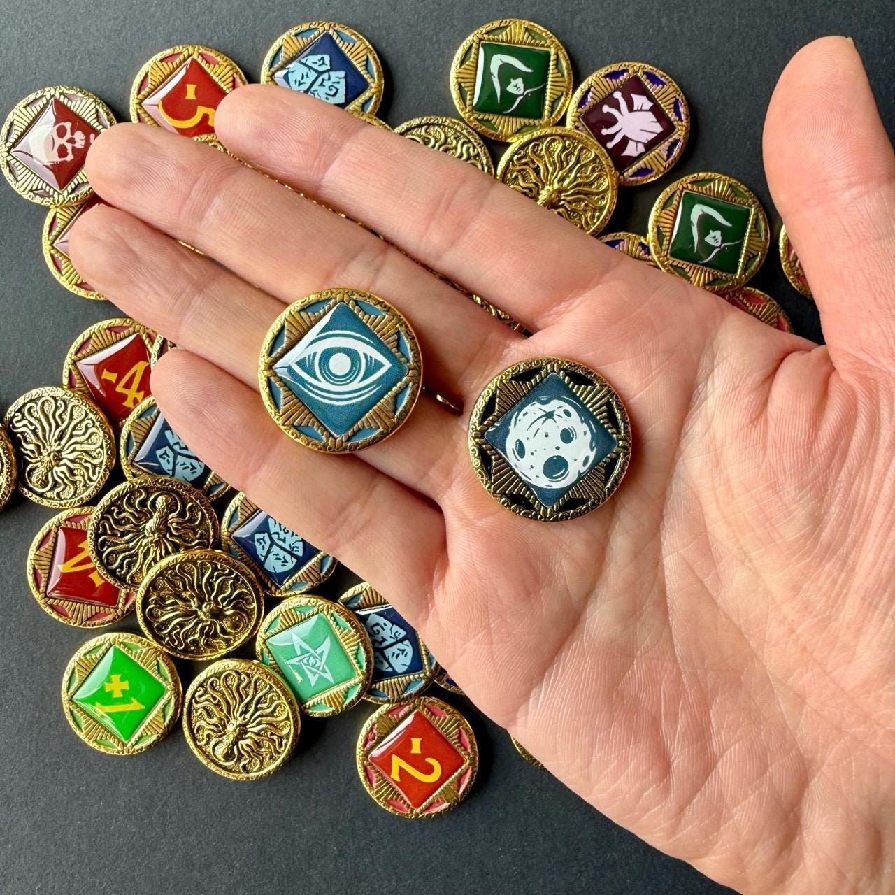 74x Metal Chaos Tokens, Frost Bless & Curse Token Upgrades for