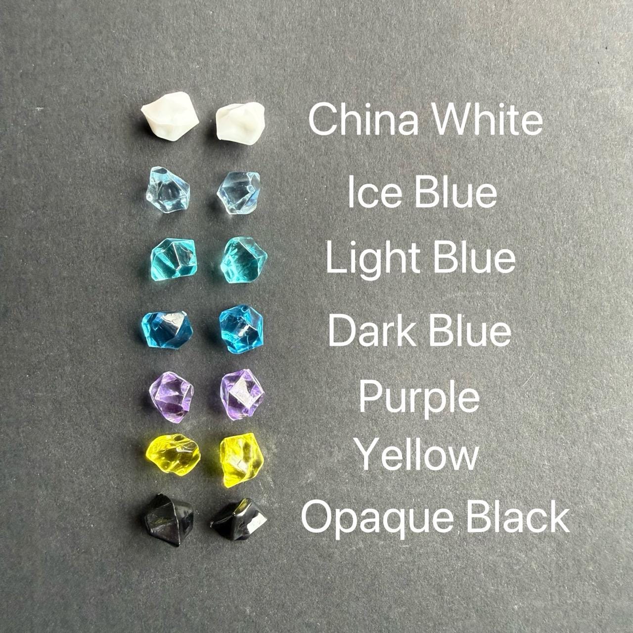 Rupees for Board Game, Game Resources, Count Tokens Legend of Zelda, Ocarina of Time, Translucent Colour, Acrylic Gems, Sizes in 6mm&11mm