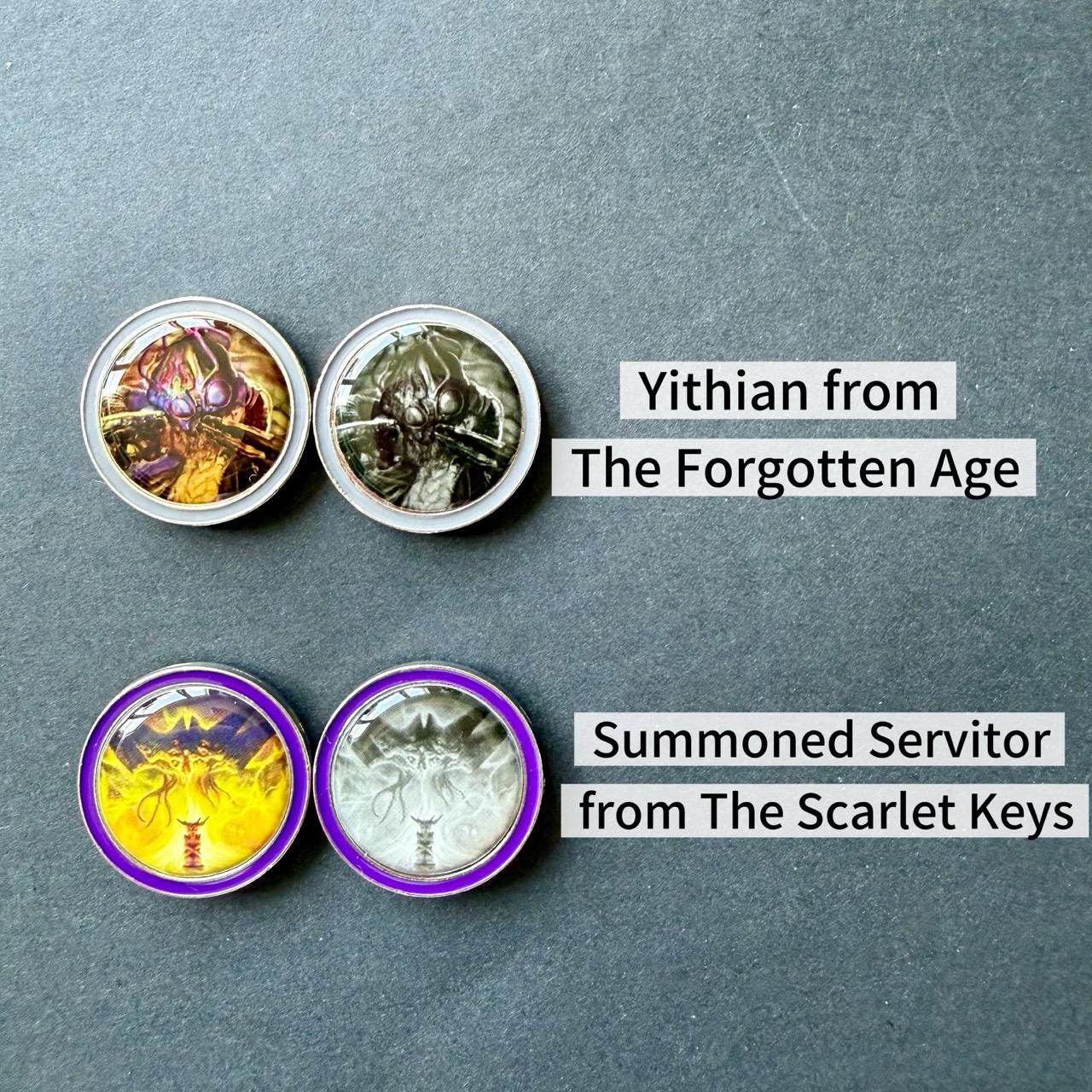Arkham Horror Print-and-Play, Alt Art, Circle Undone Neutral, Barkham Horror, Summoned Servitor, Yithian, Fanmade Investigator, Metal Tokens