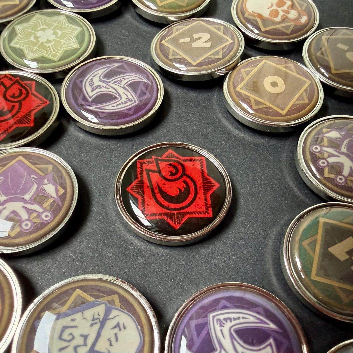 44 Chaos Token Full Core Set for Arkham Horror LCG (25mm in diameter)