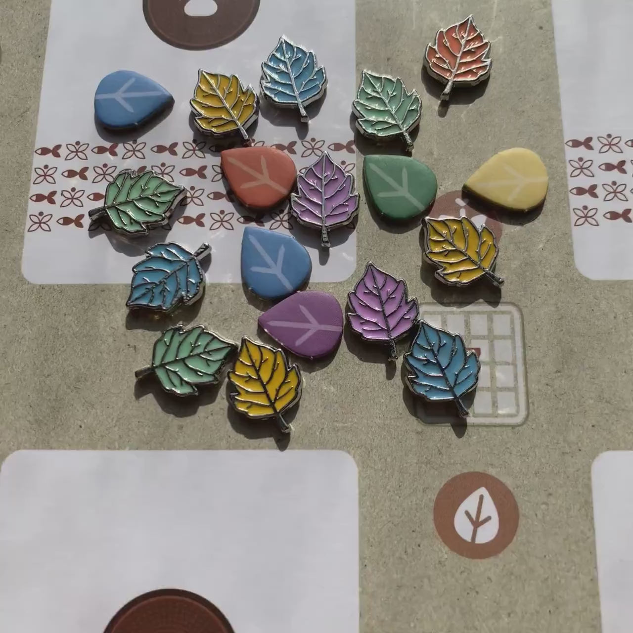 Earth Metal Player Markers, Double Sided, Set of 25 Upgraded Board Game Tokens