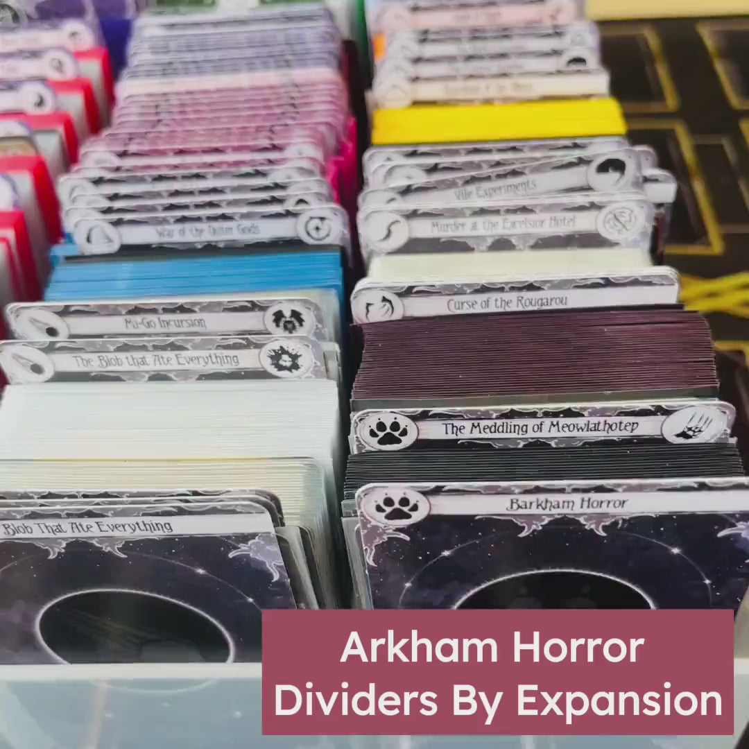 14x Print & Play Scenario Sets - Arkham Horror LCG Dividers - Vertical - 14pcs