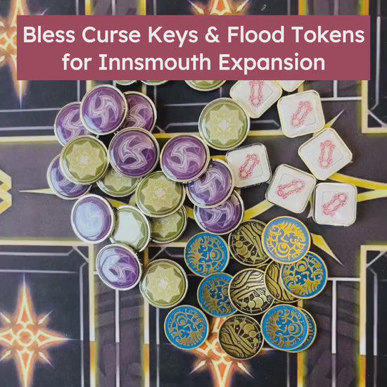 Innsmouth Conspiracy Expansion Blessed and Cursed Tokens Flood Key Token Arkham Horror LCG