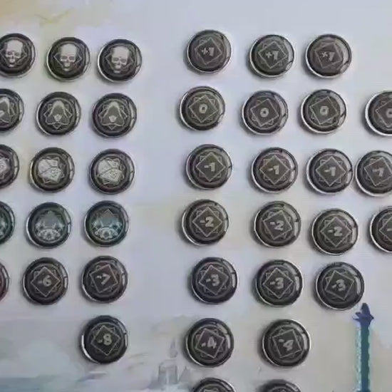 44 Chaos Token Full Core Set for Arkham Horror LCG (25mm in diameter)
